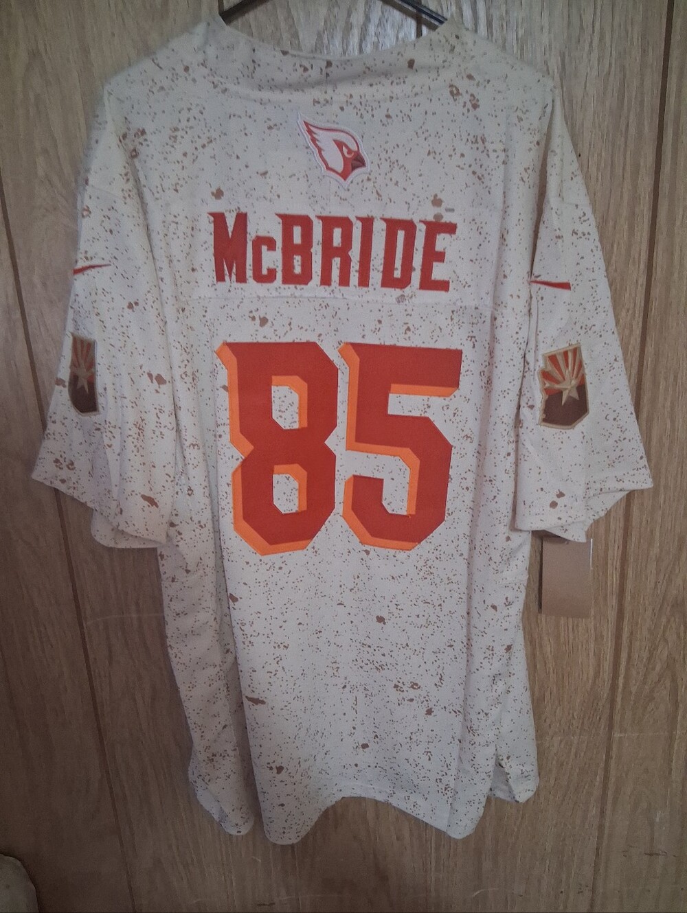 Mystery Football Card With Trey Mcbride Arizona Cardinals Rivalry Large Jersey